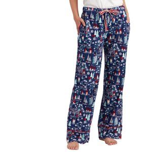 NWOT Navy Blue Gnome Print Flannel Pajama Pants